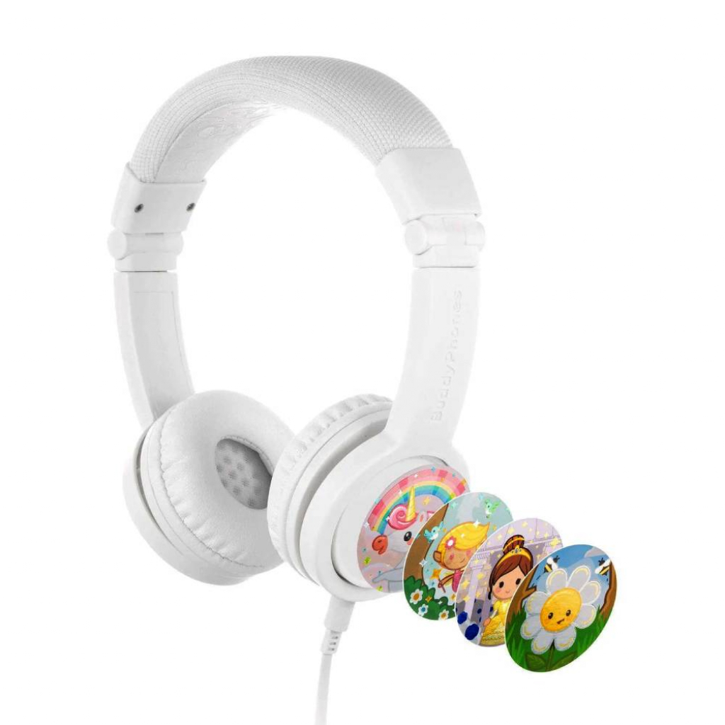 BuddyPhones Explore, детски слушалки, 3.5 мм, белина ниска цена с бърза доставка - BestPC.BG