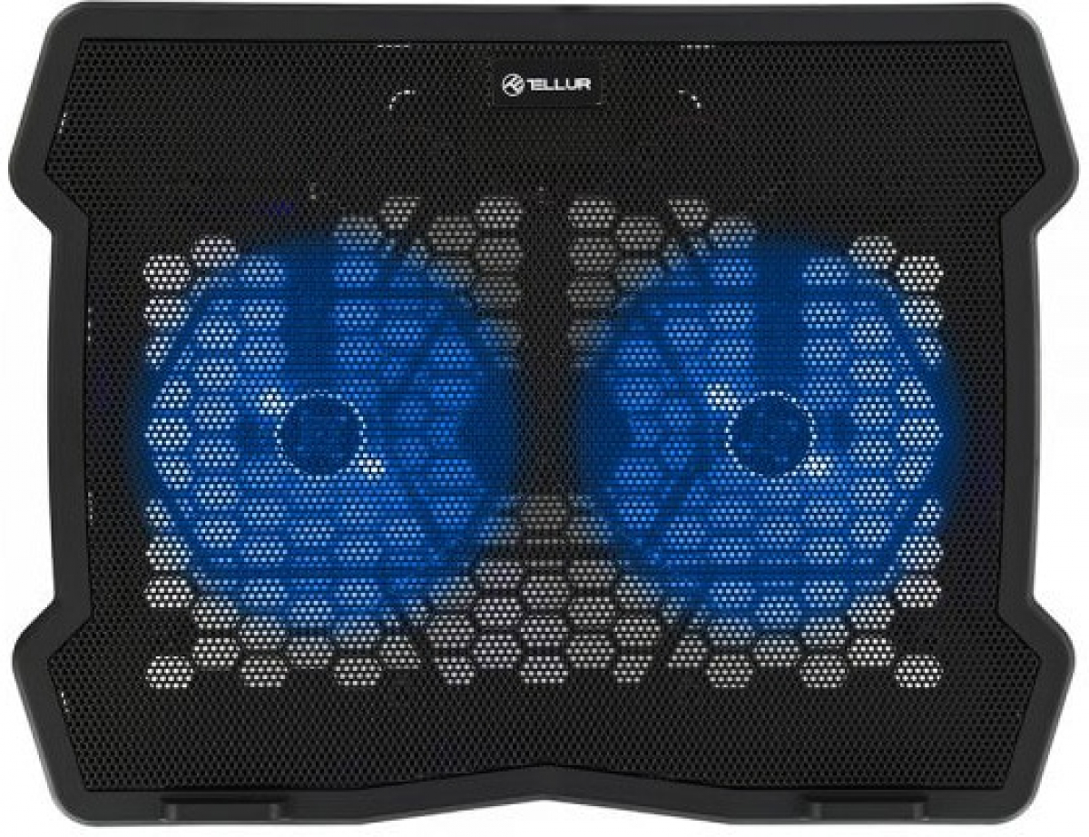 Поставка за лаптоп Tellur BASIC охладител за лаптоп , 15.6", 2 вентилаторана ниска цена с бърза доставка - BestPC.BG