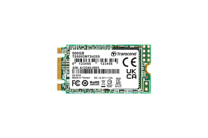 SSD Transcend 500GB, M.2 2242 SSD, SATA3 B+M Key, TLCна ниска цена с бърза доставка - BestPC.BG