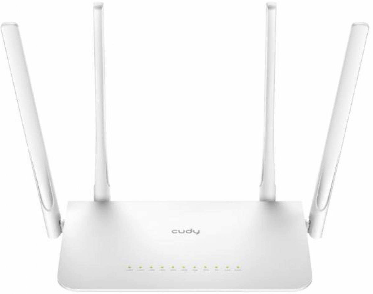 Безжичен рутер CUDY WR1300, Двубандов AC1200, 300+867 Mbps, 5x10-100-1000на ниска цена с бърза доставка - BestPC.BG