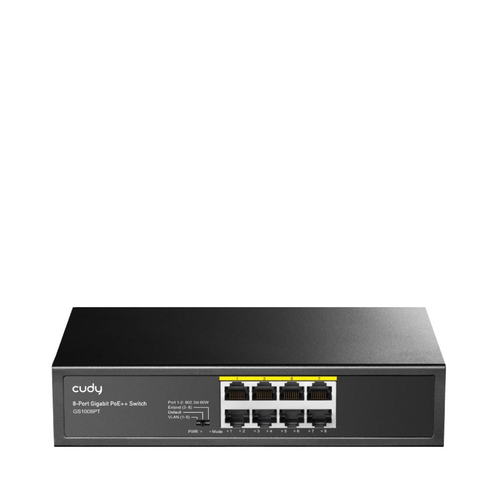 Суич Cudy GS1008PT, 8 портов, 10-100-1000, PoE+ Switch 120Wна ниска цена с бърза доставка - BestPC.BG