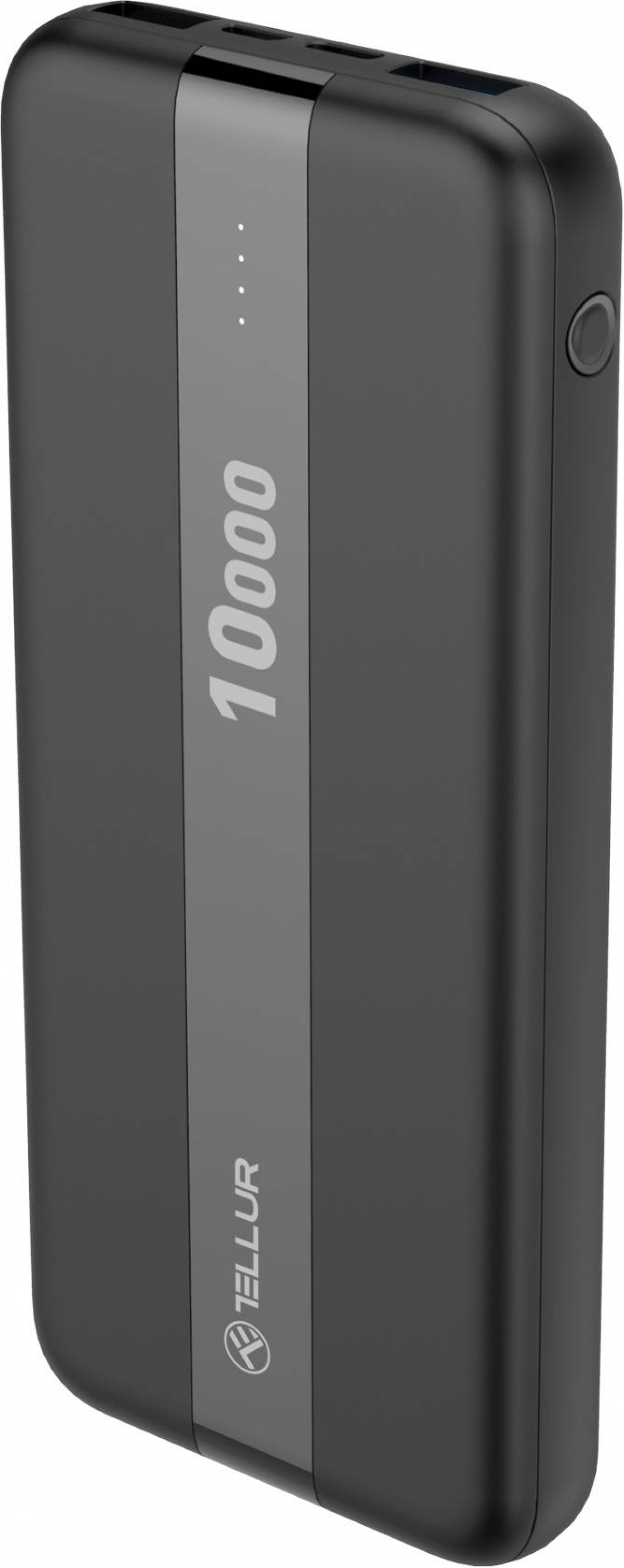 Принадлежност за смартфон Tellur PBC103, 10000mAh, 2xUSB, Type-C, MicroUSB, 10.5 W, 2.1 A, Черенна ниска цена с бърза доставка - BestPC.BG