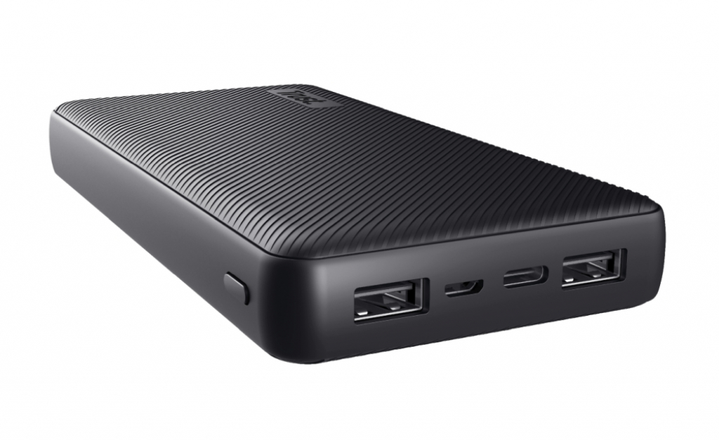 Външна батерия TRUST Primo, 20000 mAh, USB 2.0, USB Type-C, Мicro-USB, Литиево-йонна, Черенна ниска цена с бърза доставка - BestPC.BG
