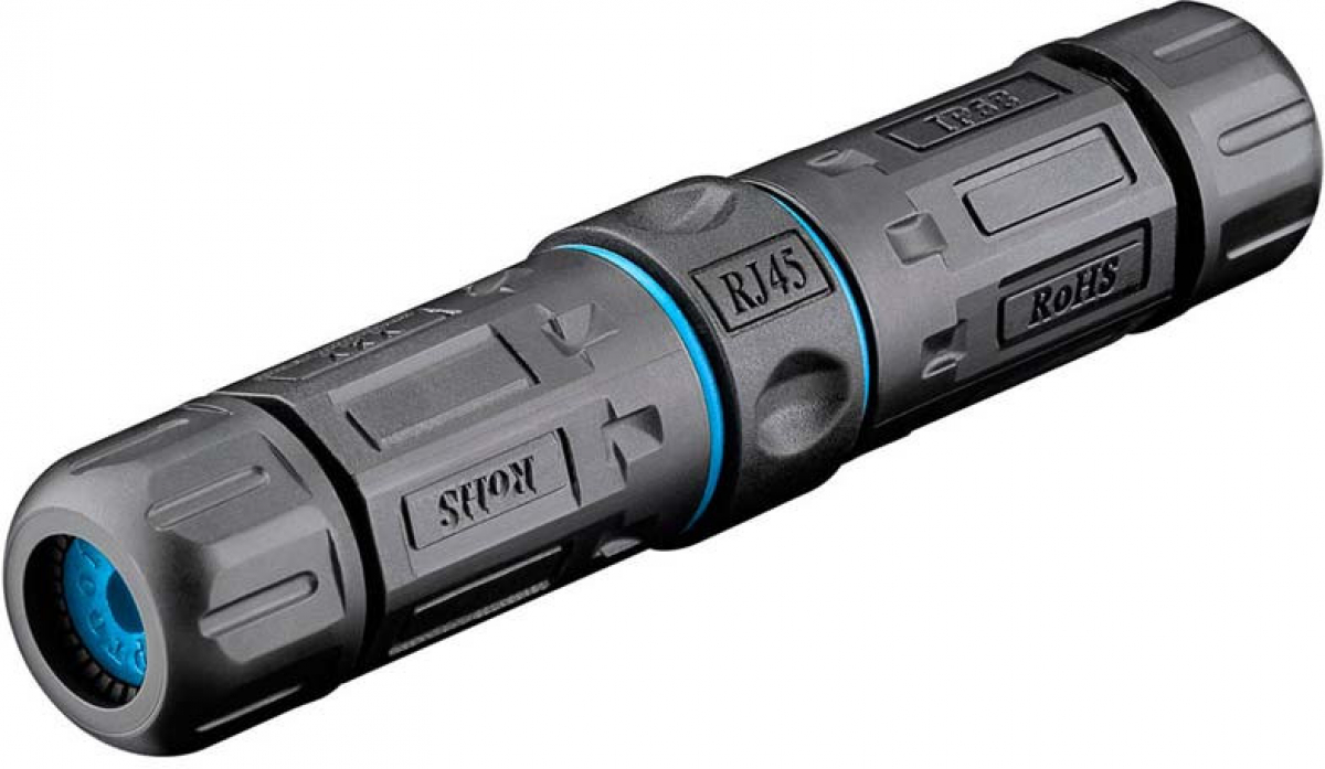 Конектор / букса RJ45 адаптер за свързване на кабели на открито, кат. 6A, IP68на ниска цена с бърза доставка - BestPC.BG