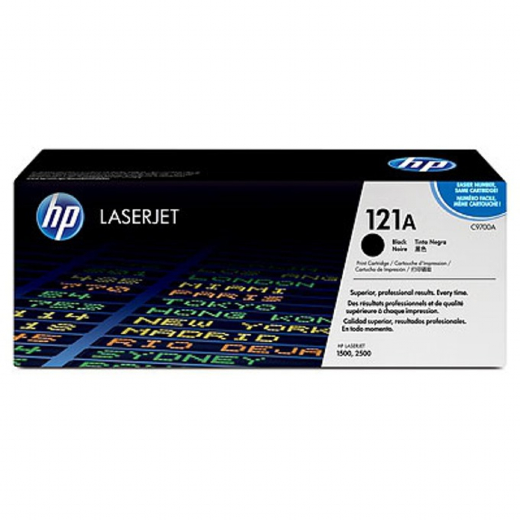 Тонер за лазерен принтер Касета за HP COLOR LASER JET 2500 / 1500 - /121A/ - Black - P№ C9700Aна ниска цена с бърза доставка - BestPC.BG