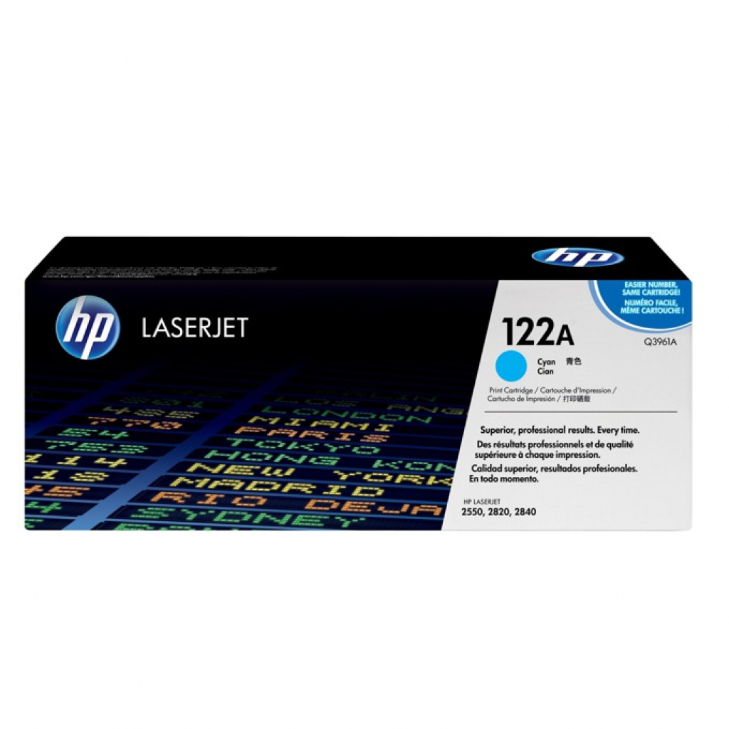 Тонер за лазерен принтер Касета за HP COLOR LASER JET 2550 / 2800 AIO - /122A/ - Cyan - P№ Q3961Aна ниска цена с бърза доставка - BestPC.BG