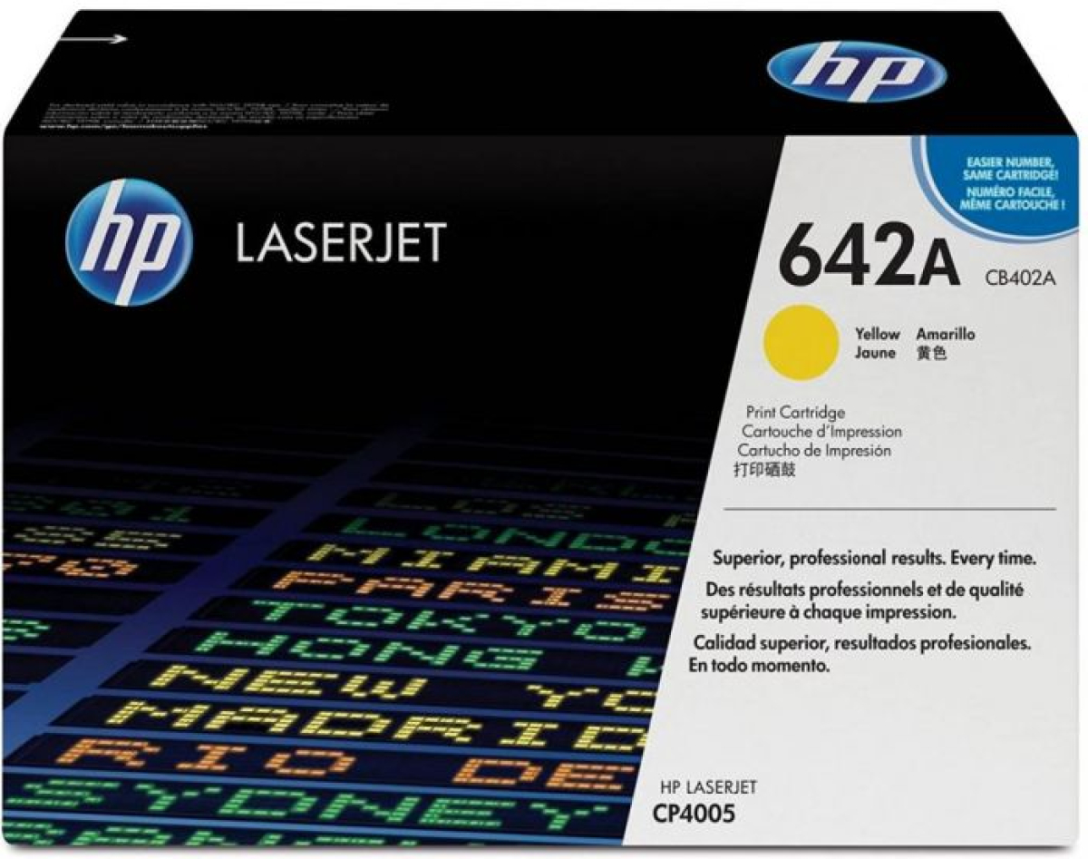 Тонер за лазерен принтер Касета за HP COLOR LASER JET CP4005 Series - /642A/ - Yellow - P№ CB402Aна ниска цена с бърза доставка - BestPC.BG