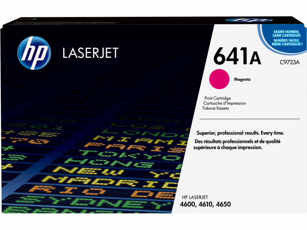 Тонер за лазерен принтер Касета за HP COLOR LASER JET SMART PRINT 4600 - /641A/ - Magenta - P№ C9723Aна ниска цена с бърза доставка - BestPC.BG