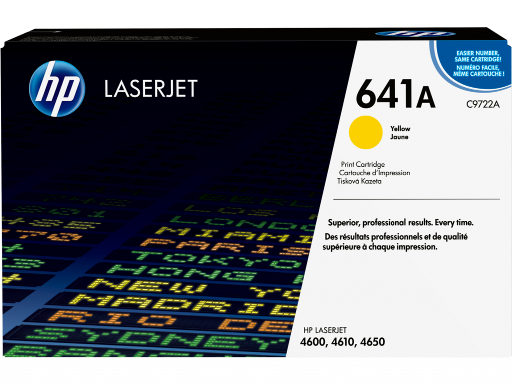 Тонер за лазерен принтер Касета за HP COLOR LASER JET SMART PRINT 4600 - /641A/ - Yellow - P№ C9722Aна ниска цена с бърза доставка - BestPC.BG