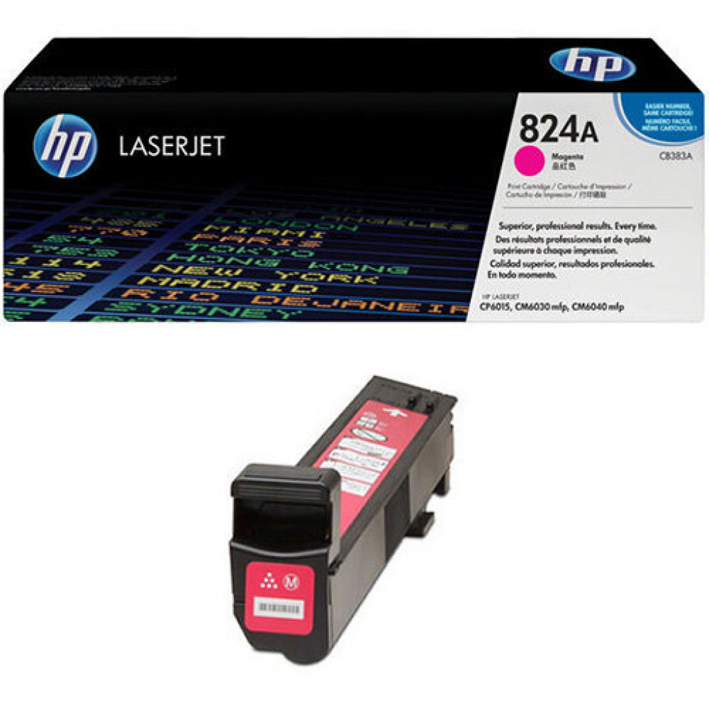 Тонер за лазерен принтер Касета за HP COLOR LASER JET CP6015 / CM6030MFP / CM6040MFP /824/ - Magentaна ниска цена с бърза доставка - BestPC.BG