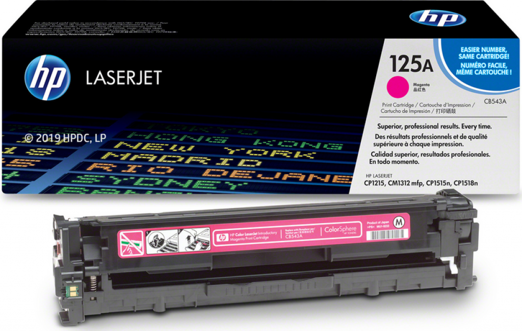 Тонер за лазерен принтер Касета за HP COLOR LASER JET CP1215 / 1515N - /125A/ - Magenta - P№ CB543Aна ниска цена с бърза доставка - BestPC.BG