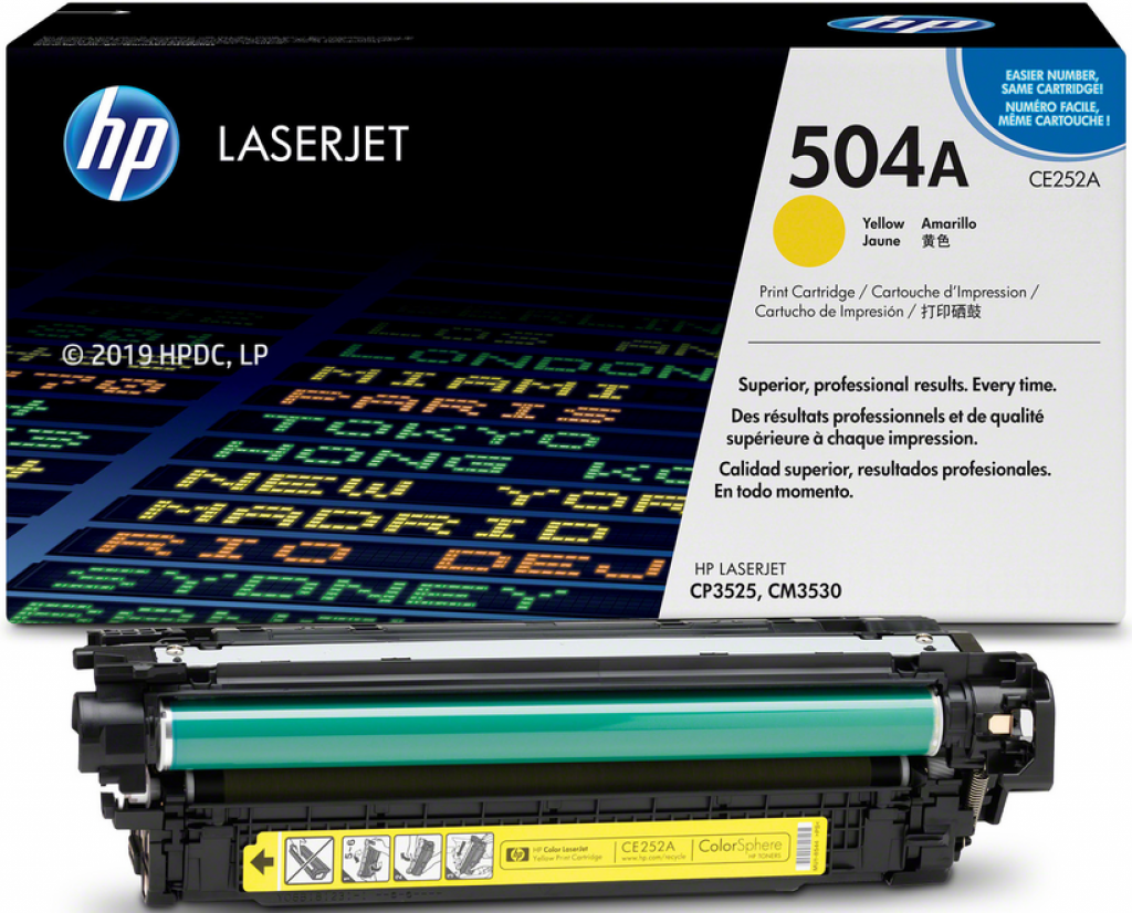 Тонер за лазерен принтер Касета за HP LASER JET CM3530 / CP3525 - /504A/ - Yellowна ниска цена с бърза доставка - BestPC.BG