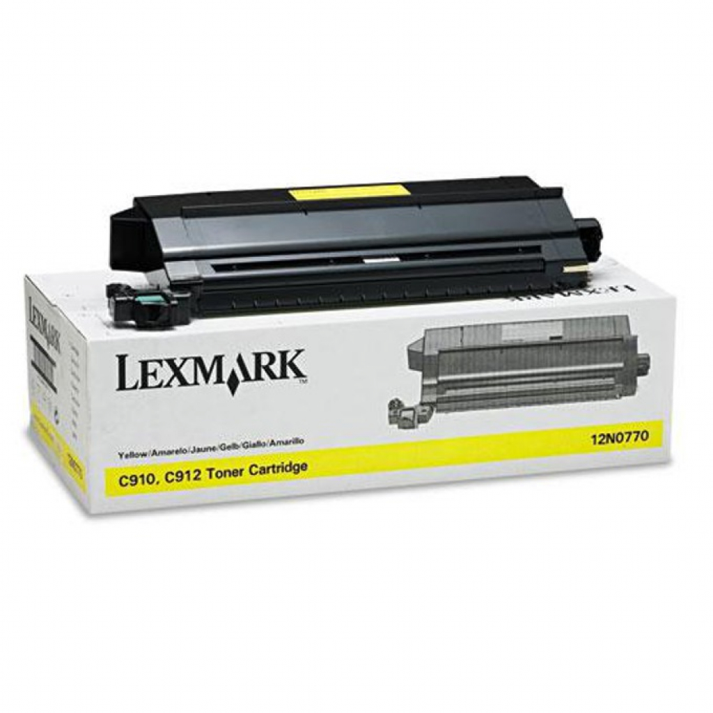 Тонер за лазерен принтер LEXMARK OPTRA C 910 / 912 - Yellow - OUTLET - P№ 12N0770на ниска цена с бърза доставка - BestPC.BG