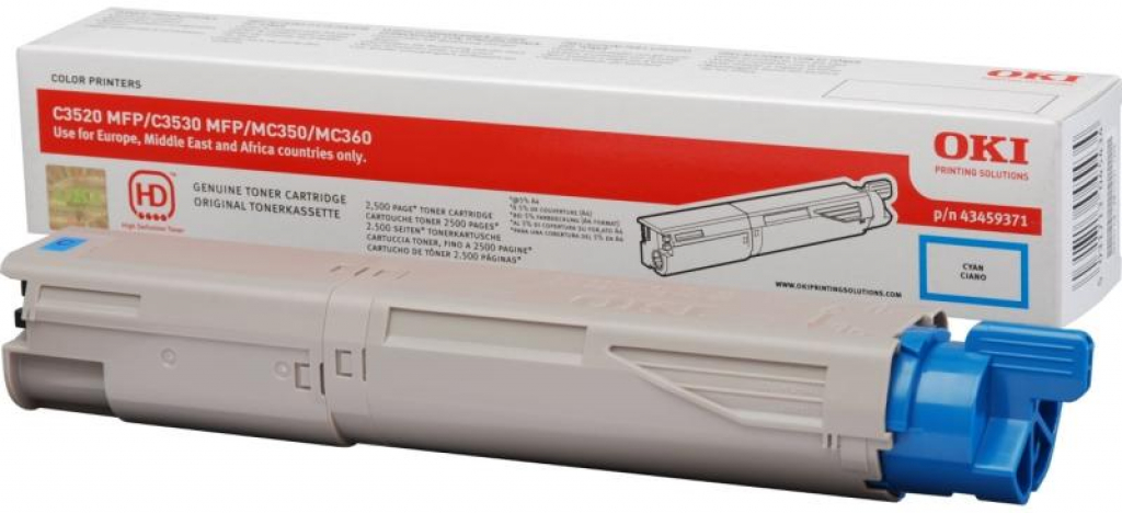Тонер за лазерен принтер OKI C 3500 / 3520 / 3530 / MC350 / 360 - Cyan high - P№43459371на ниска цена с бърза доставка - BestPC.BG