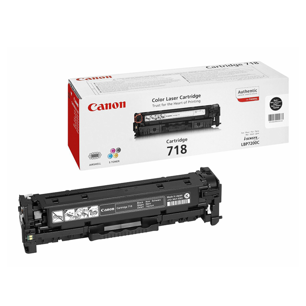 Тонер за лазерен принтер CANON LBP 7200 / MF 8330 / 8350 - Black - CRG-718B - P№CR2662B002AAна ниска цена с бърза доставка - BestPC.BG