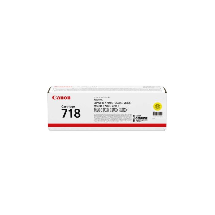 Тонер за лазерен принтер CANON LBP 7200 / MF 8330 / 8350 - Yellow - CRG-718Y - P№CR2659B002AAна ниска цена с бърза доставка - BestPC.BG