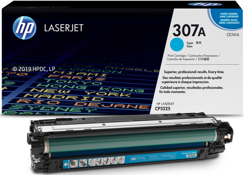 Тонер за лазерен принтер Касета за HP COLOR LASER JET CP5225 / CP5225n / CP5225dn Cartridge /307A/ - Cyanна ниска цена с бърза доставка - BestPC.BG