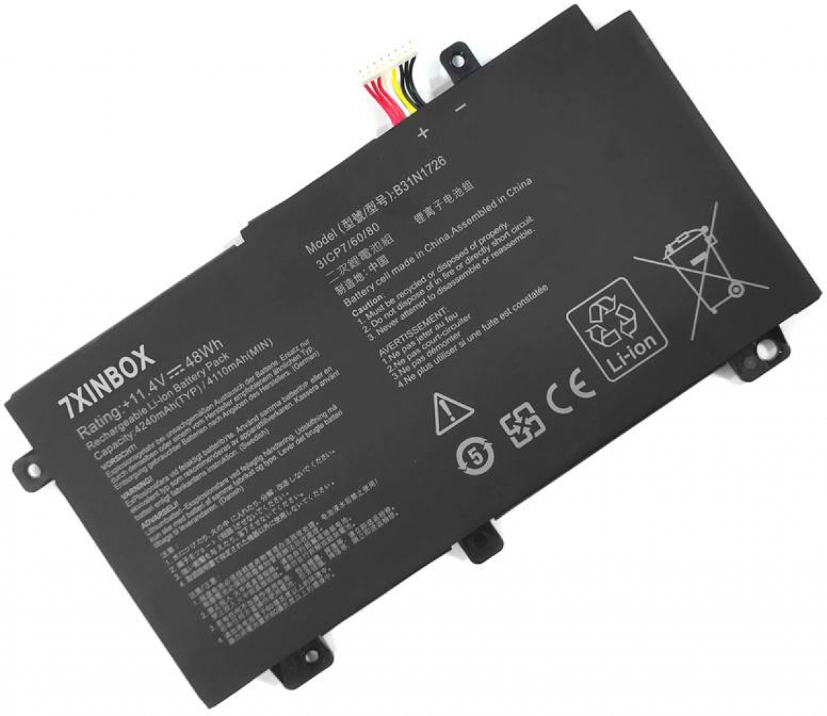 Батерия за лаптоп ASUS FX504GD, FX505DY, FX505GE, B31N1726, FX504GM, BQ163T, 11.4V, 44Whна ниска цена с бърза доставка - BestPC.BG