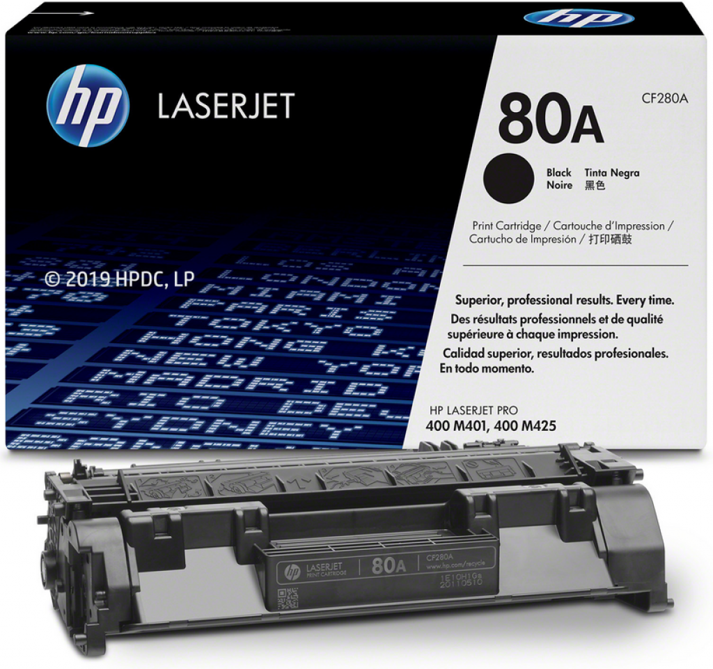 Тонер за лазерен принтер Касета за HP LaserJet Pro 400 M401 / 400 M425 - /80A/ - Black - P№ CF280A -на ниска цена с бърза доставка - BestPC.BG