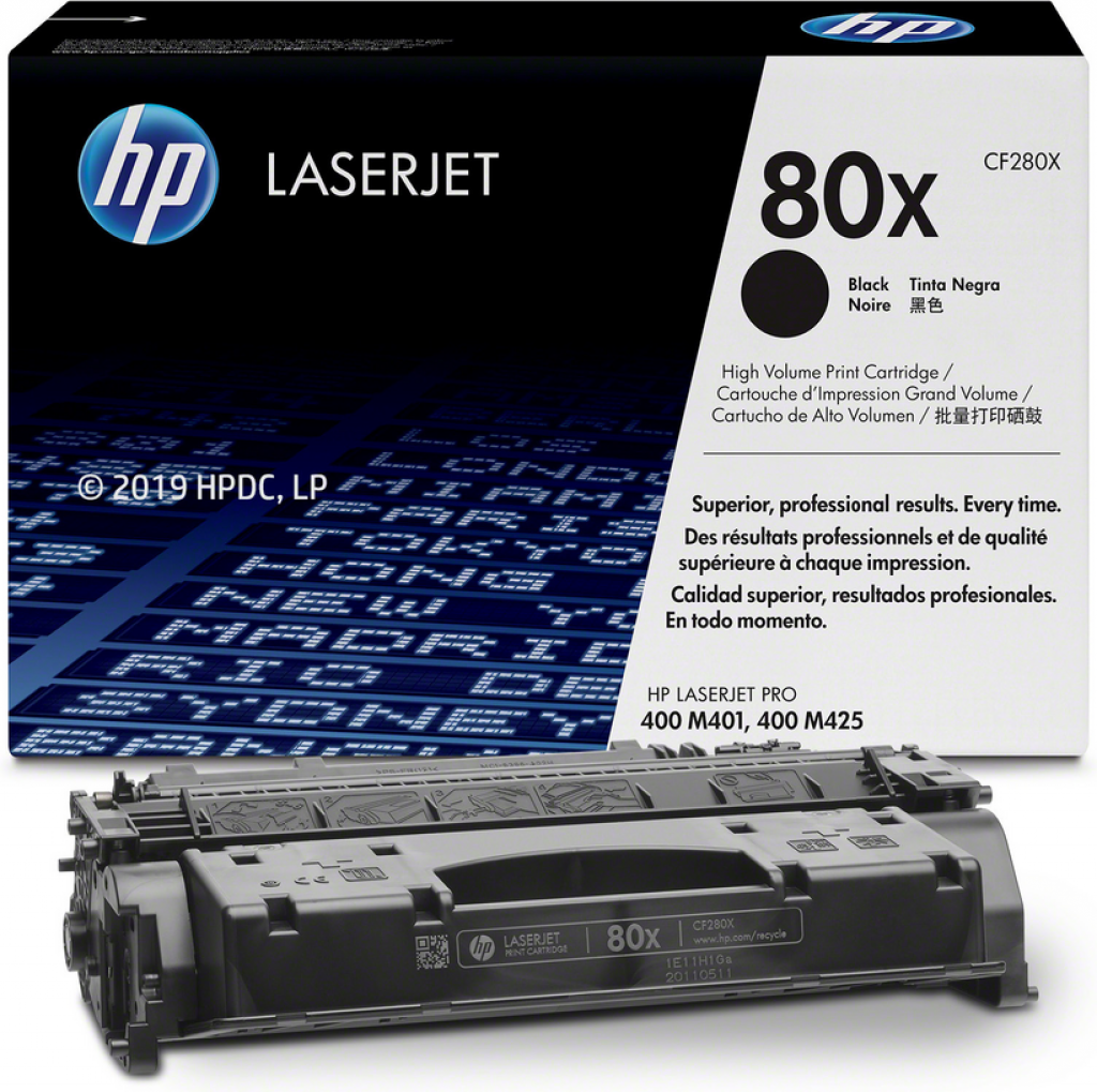 Тонер за лазерен принтер Касета за HP LaserJet Pro 400 M401 / 400 M425 - /80X/ - Black - P№ CF280Xна ниска цена с бърза доставка - BestPC.BG
