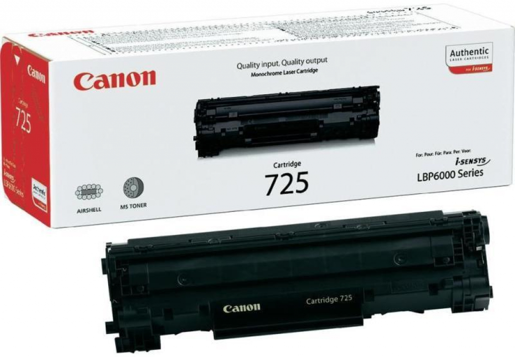 Тонер за лазерен принтер CANON LBP 6000 - CRG-725 - P№CR3484B002AA -на ниска цена с бърза доставка - BestPC.BG