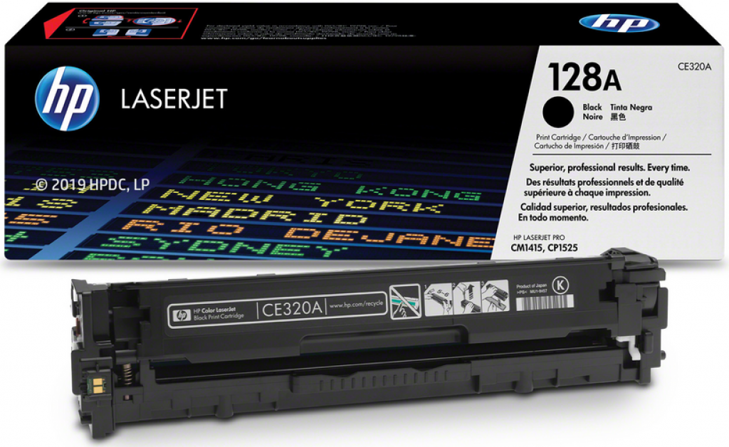 Тонер за лазерен принтер Касета за HP COLOR LASER JET CM1415 / CP1525 Cartridge /128A/ - Black P№ CE320Aна ниска цена с бърза доставка - BestPC.BG