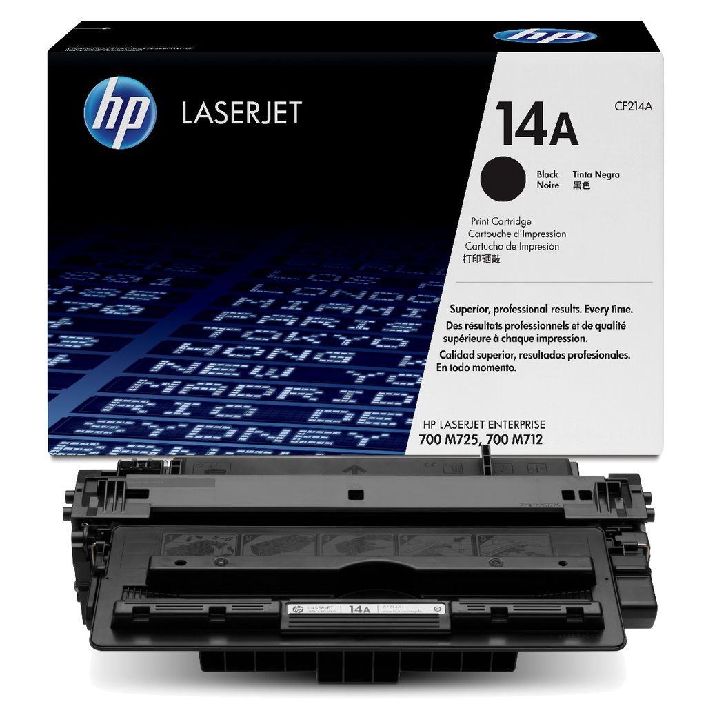 Тонер за лазерен принтер Касета за HP LaserJet Enterprise 700 M725, 700 M712 - /14A/ - Black CF214Aна ниска цена с бърза доставка - BestPC.BG