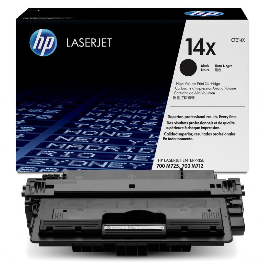 Тонер за лазерен принтер Касета за HP LaserJet Enterprise 700 M725, 700 M712 - /14X/ - Black CF214Xна ниска цена с бърза доставка - BestPC.BG