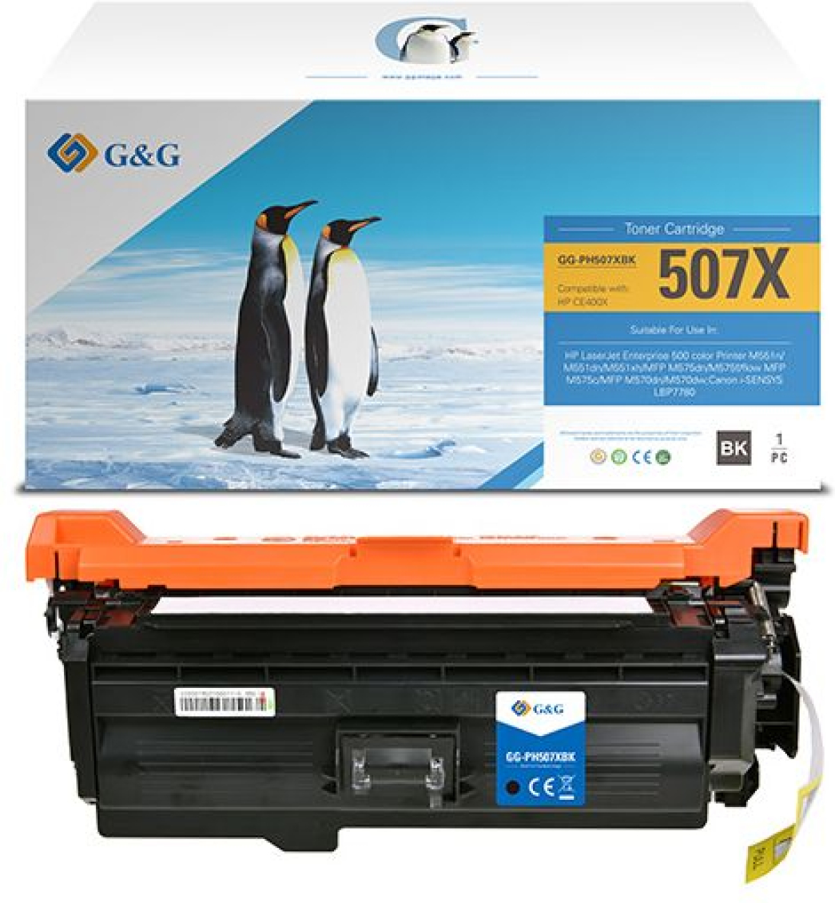 Тонер за лазерен принтер HP COLOR LASER JET Enterprise 500 / M551 - /507X/ Black - CE400Xна ниска цена с бърза доставка - BestPC.BG