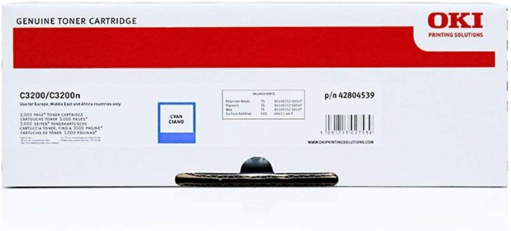 Тонер за лазерен принтер OKI C 3200 - Cyan P№ 42804539на ниска цена с бърза доставка - BestPC.BG