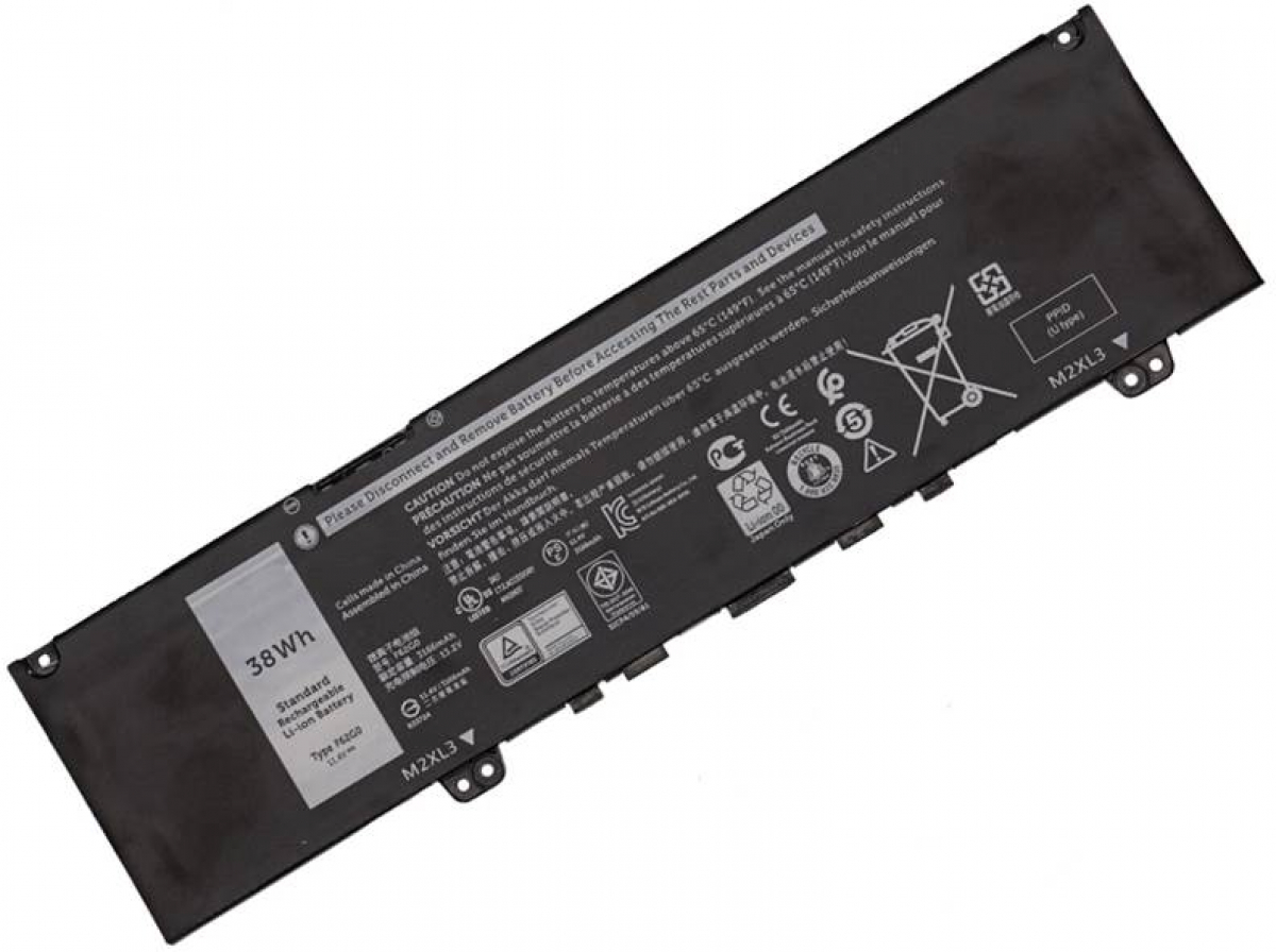 Батерия за лаптоп DELL Inspiron 13 5370, 7373, 7380, Vostro 5370, F62G0, 11.4V, 38Whна ниска цена с бърза доставка - BestPC.BG