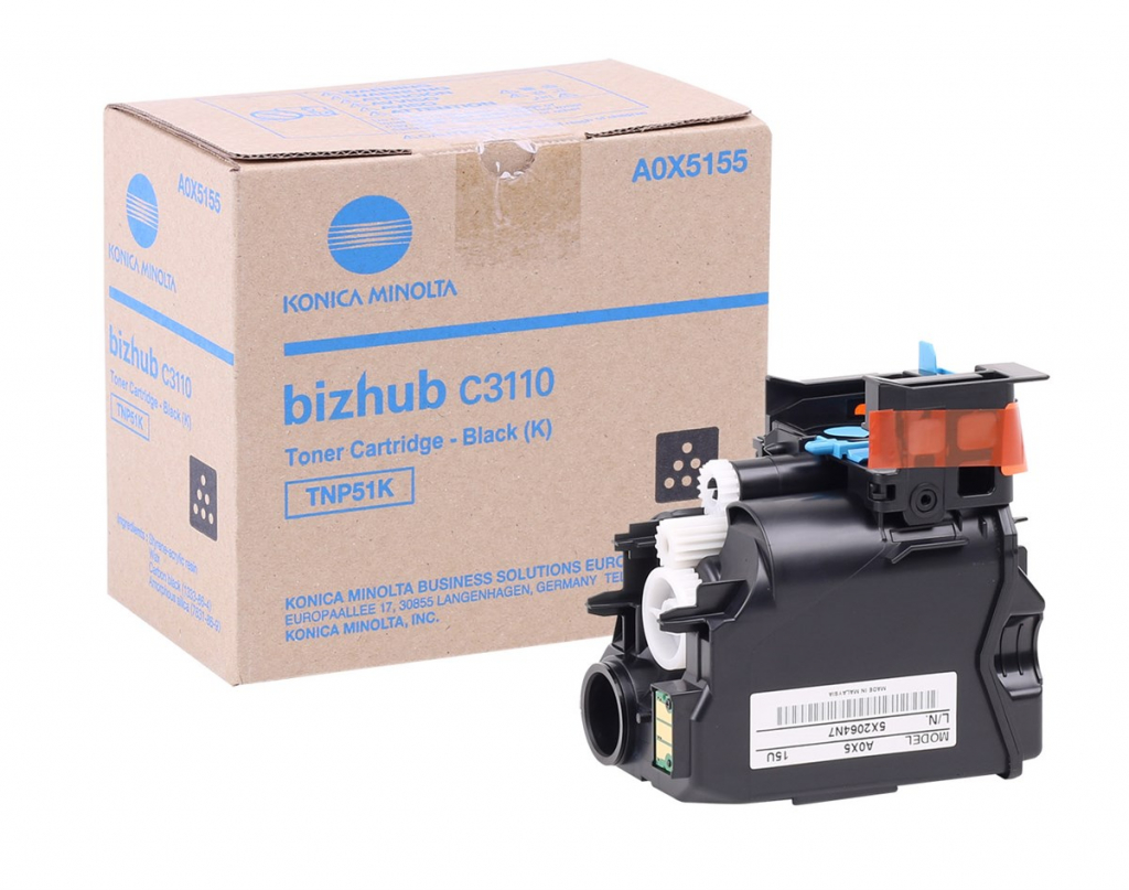 Тонер за лазерен принтер KONICA MINOLTA BIZHUB C3110 - Black - TNP51K P№A0X5155на ниска цена с бърза доставка - BestPC.BG