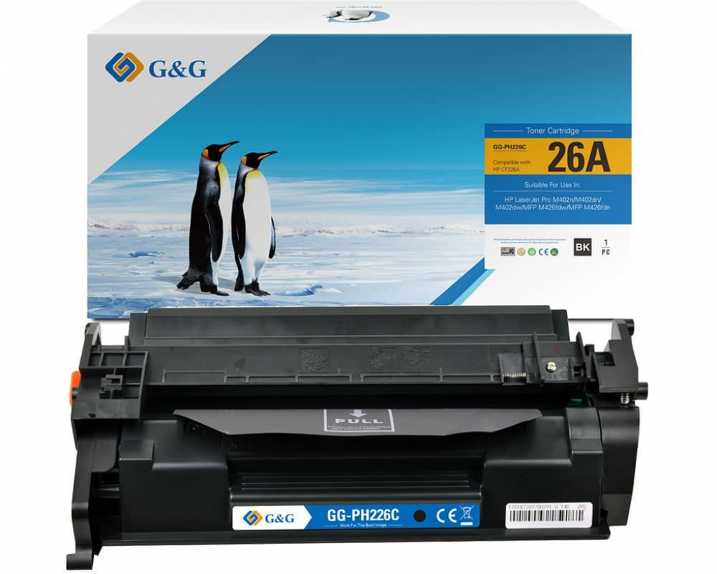 Тонер за лазерен принтер Касета за HP LaserJet Pro M402 / MFP M426 series - /26A/ - Black - CF226Aна ниска цена с бърза доставка - BestPC.BG