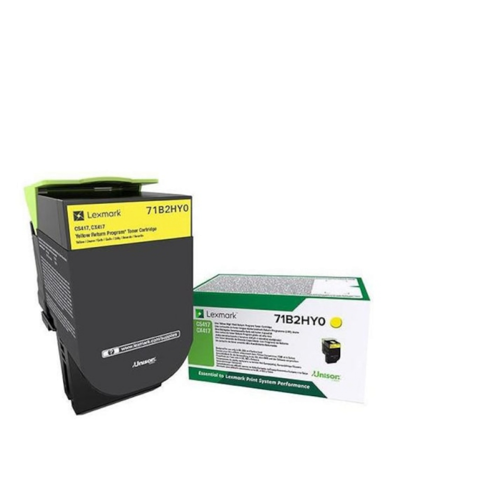 Тонер за лазерен принтер LEXMARK CS417dn / CX417dn Yellow High Return program cartridgeна ниска цена с бърза доставка - BestPC.BG
