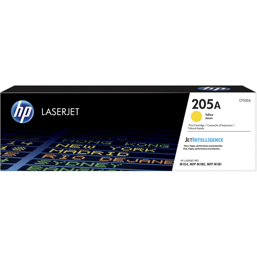 Тонер за лазерен принтер HP Color LaserJet Pro MFP M180n / MFP M181fw - /205A/ - Yellow - P№CF532A -на ниска цена с бърза доставка - BestPC.BG