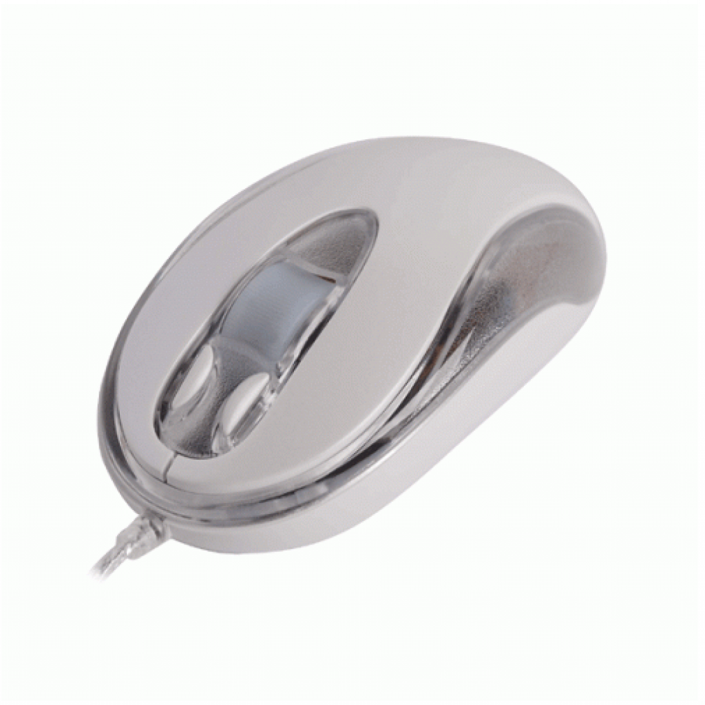 Мишка A4 BW-9 OPT-U-SHAP-WHEEL-SILVRна ниска цена с бърза доставка - BestPC.BG
