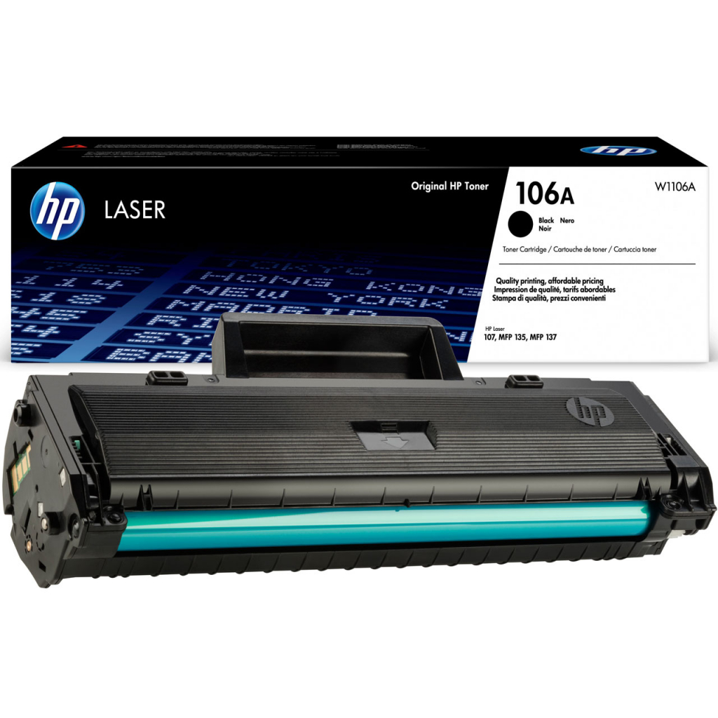 Тонер за лазерен принтер HP LASER 107 / MFP135 / MFP137 - Black - /106A/ - P№W1106Aна ниска цена с бърза доставка - BestPC.BG