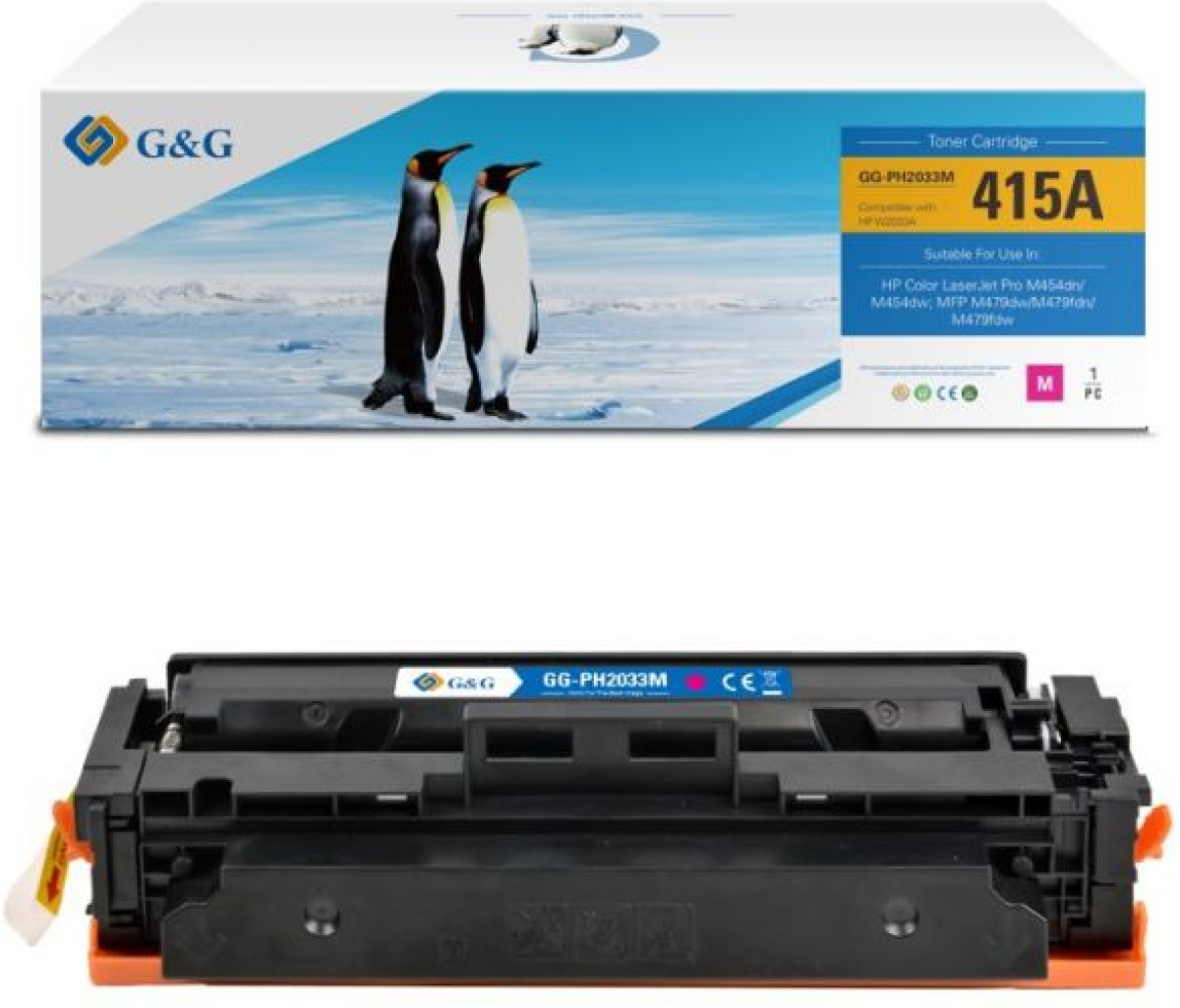 Тонер за лазерен принтер HP COLOR LASERJET PRO M454dn / M454dw / MFP M479dw / M479fdn / M479fdна ниска цена с бърза доставка - BestPC.BG