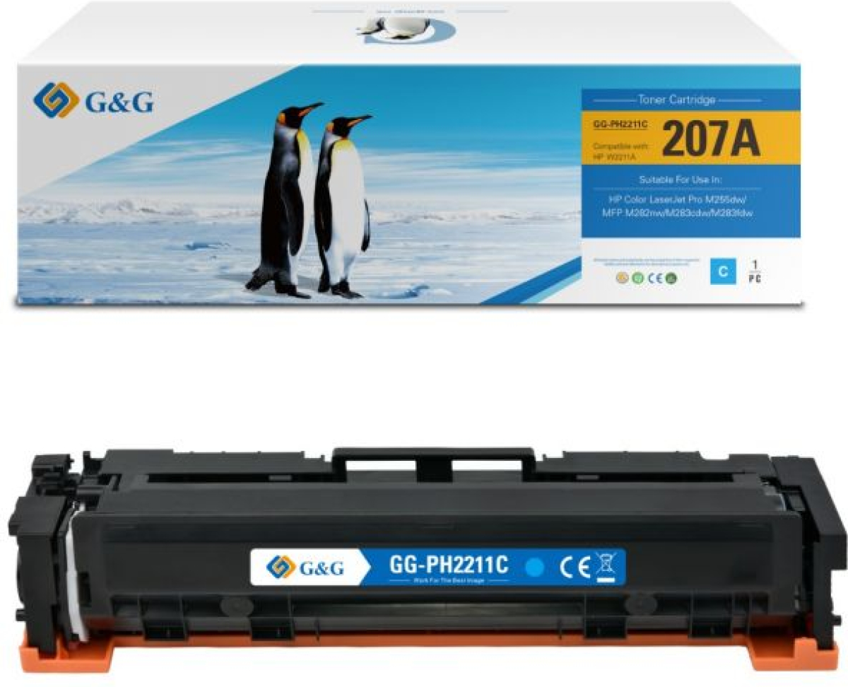 Тонер за лазерен принтер HP COLOR LASERJET PRO M255dw / MFP M282nw / 207A - Cyan - W2211Aна ниска цена с бърза доставка - BestPC.BG