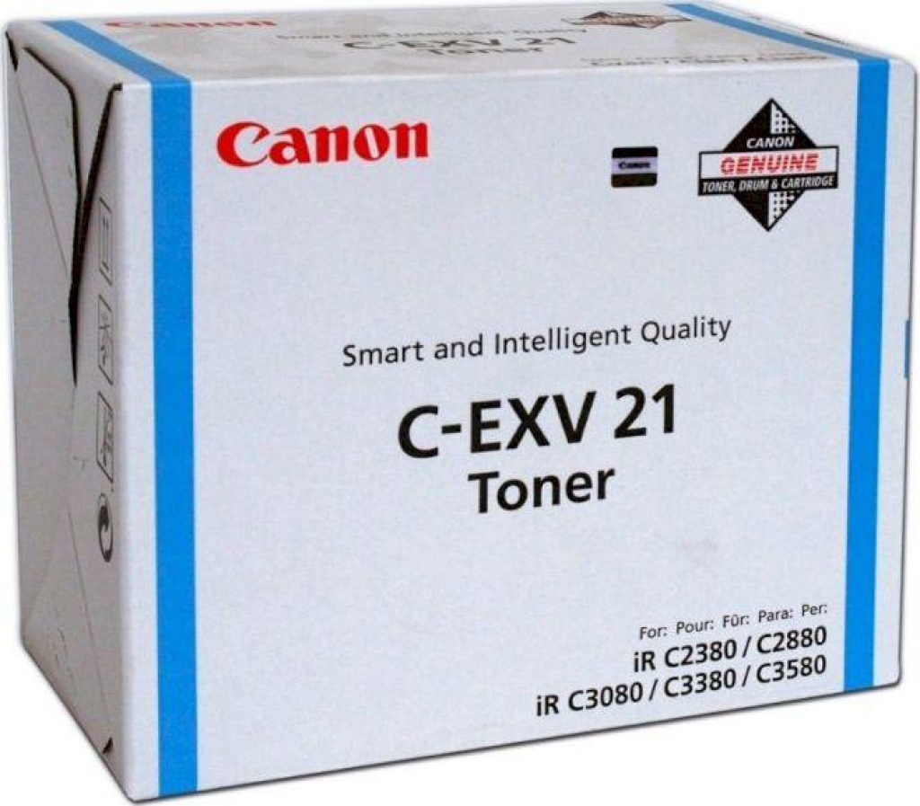 Тонер за лазерен принтер CANON C-EXV 21 - iR C2880 / C3380 - Cyan - P№CF0453B002на ниска цена с бърза доставка - BestPC.BG