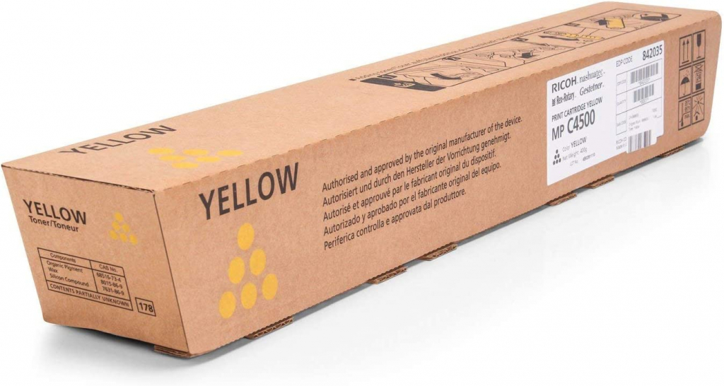 Тонер за лазерен принтер RICOH MP C3500/AD/C4500 - Type C4500E - Yellow- P№ 884931/888609на ниска цена с бърза доставка - BestPC.BG