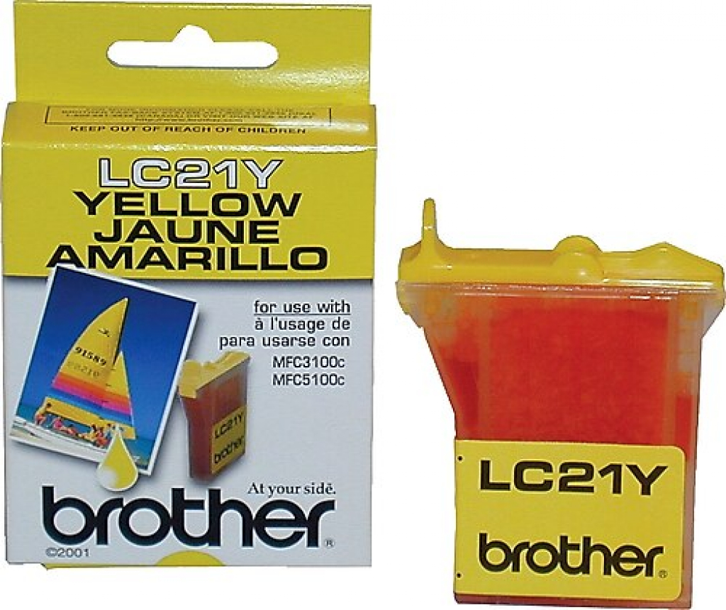 Касета с мастило BROTHER LC600 Yellow MFC-580 / 590 / 880 / 890 MFC-3200J / 5100J / 5200Jна ниска цена с бърза доставка