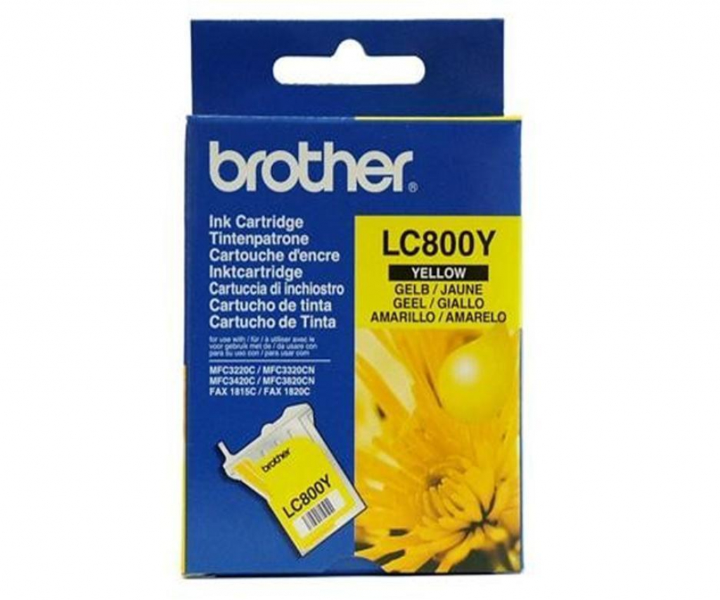 Касета с мастило BROTHER LC800 Yellow MFC3220 / 3420C / MFC3320CN / 3820CNна ниска цена с бърза доставка - BestPC.BG