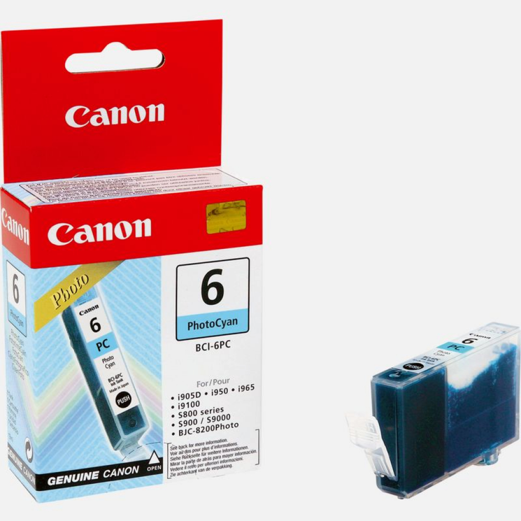 Касета с мастило CANON BCI-6PC - Photo cyan - NC-00006PC - G&Gна ниска цена с бърза доставка - BestPC.BG