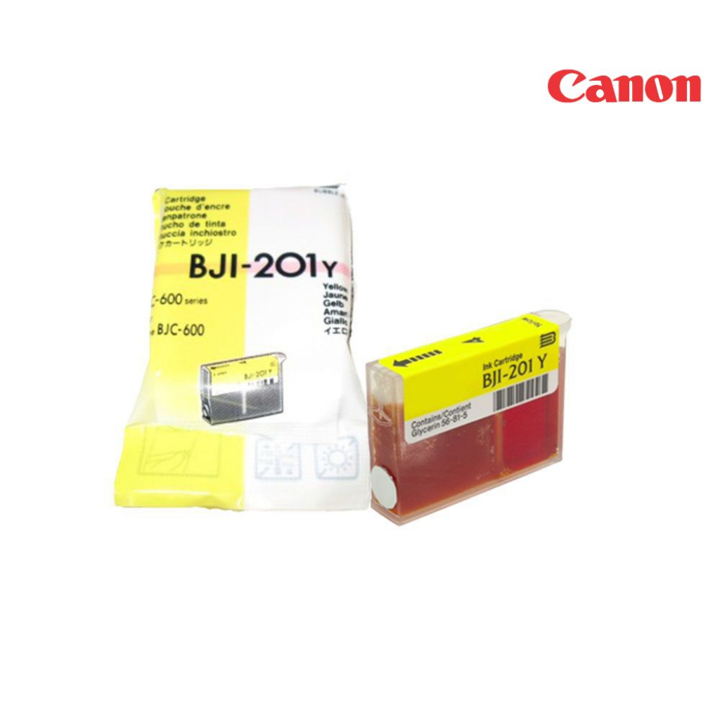 Касета с мастило CANON BJI 201 - Yellow - OUTLETна ниска цена с бърза доставка