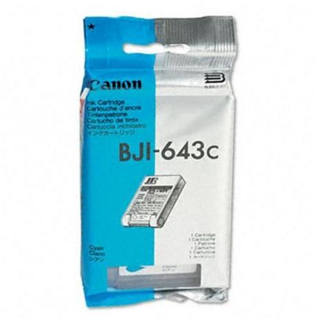 Касета с мастило CANON BJI-643 - Cyan - OUTLETна ниска цена с бърза доставка - BestPC.BG