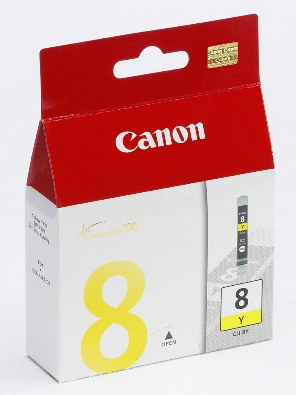 Касета с мастило CANON CLI-8Y Yellow Ink Tank PIXMA4200/5200/5200R/6600D/MP500/800на ниска цена с бърза доставка