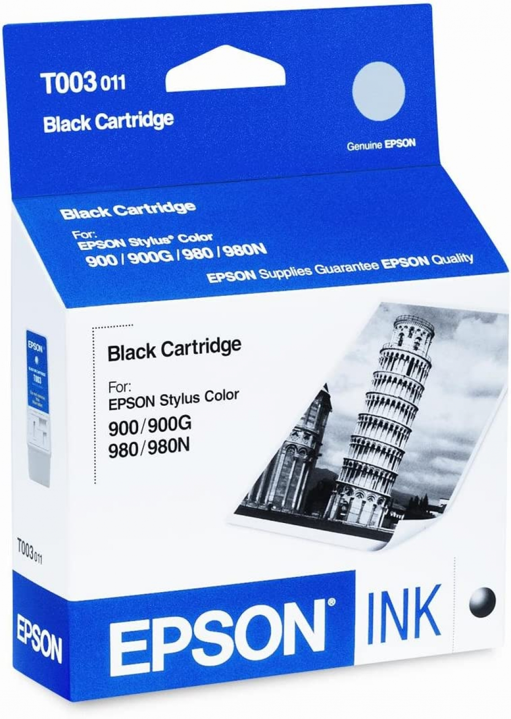 Касета с мастило EPSON STYLUS COLOR 900 / N - Black - OUTLET - T003011 - G&Gна ниска цена с бърза доставка - BestPC.BG
