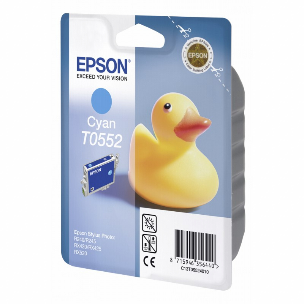 Касета с мастило EPSON STYLUS PHOTO RX 420 / RX425 - Cyan - T 0552 - G&Gна ниска цена с бърза доставка - BestPC.BG