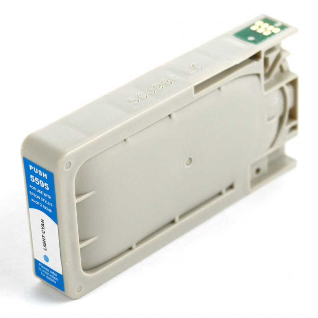 Касета с мастило EPSON STYLUS PHOTO RX 700 - Light cyan - T 5595 - G&Gна ниска цена с бърза доставка - BestPC.BG